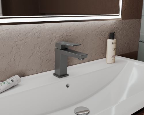 Смеситель Rush Thira TR3635-12Grey на раковину графит - фото 3