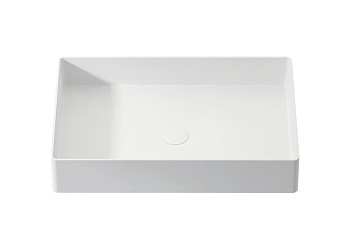 Раковина из искусственного камня Zenon Volga 4000.000.000.000.09372 60х37 накладная цвет белый матовый