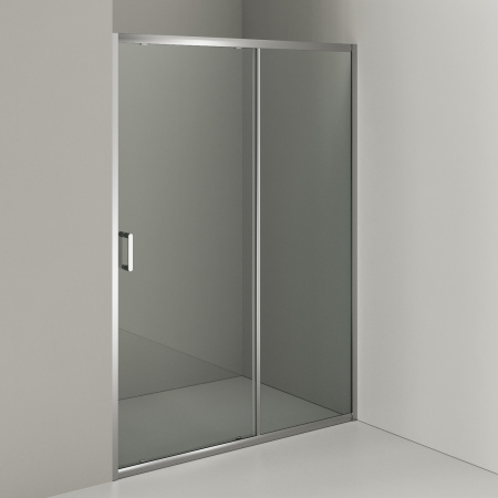 Душевая дверь Orange E02-140TCR 141х190 стекло прозрачное профиль хром глянцевый