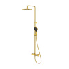 Душевая стойка Whitecross Y brushed gold Y1254TOPGLB настенная цвет золото брашированное с термостатом