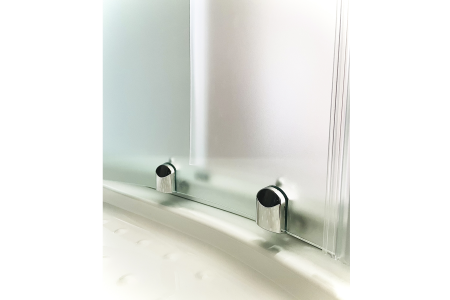 Душевой уголок Royal Bath HK RB90HK-C 90х90 стекло матовое профиль белый с поддоном