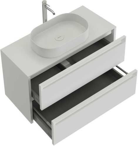 Тумба под раковину Allen Brau Fantasy 2.0 1.11001.WM 2.0 80х50 подвесная цвет белый - фото 2