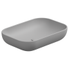 Раковина керамическая GSG Ceramic Design Easy EALAVRE60033 60х40 накладная цвет серый без отверстий под смеситель