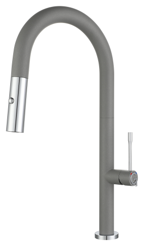 Смеситель для кухни Rivelato 3972500 grigio cromo на мойку хром/серый - фото 2