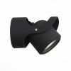 Уличный настенный светодиодный светильник ST Luce Round Black (Роунд Блацк) SL093.401.01