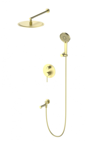 Душевая система Wonzon & Woghand Stick WW-88939017-BG встраиваемая в стену цвет золото