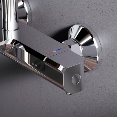 Душевая стойка Am.Pm Func F078F500 настенная цвет хром с термостатом