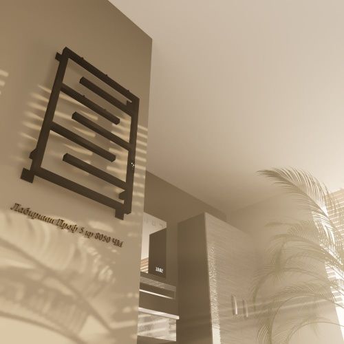 Полотенцесушитель Altasan ЛабиринтПроф ЛабиринтПроф5кр8050ЧМ подвесной 53х80 электрический черный муар - фото 4