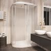 Душевая кабина Parly Effect EF1231R 120х80 асимметричная с крышей ориентация левая