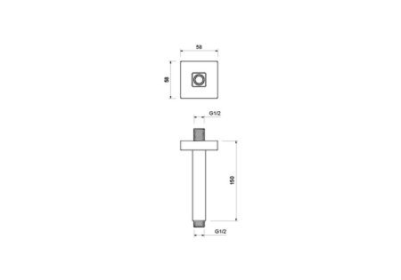 Держатель для душа Aquatek AQ2172MB черный