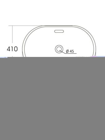 Раковина из сантехнического фарфора Orange B05-600W 60х40 встраиваемая цвет белый