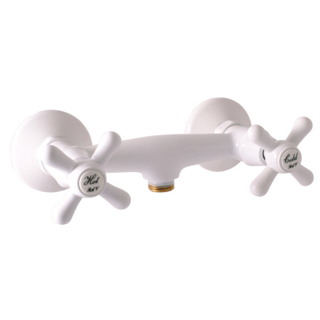 Смеситель для душа RavSlezak Morava MK180.5B настенный белый