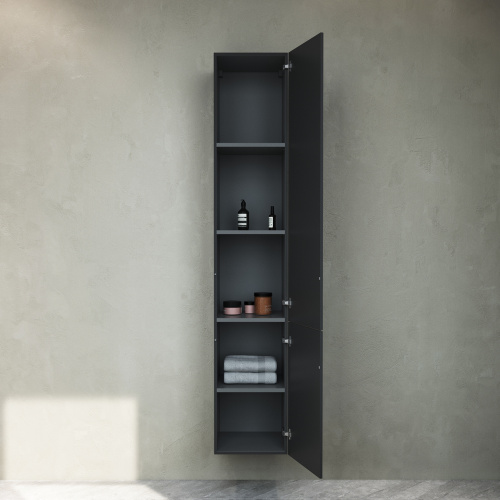 Шкаф-пенал Am.Pm Gem M90CHR0306BM 30х31х167 подвесной цвет черный