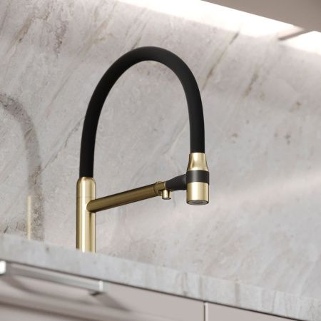 Смеситель для кухни Sancos Garda SC4009BG на мойку золото