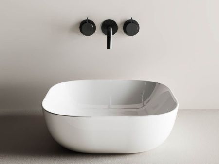 Раковина из сантехнического фарфора Ceramica Nova ELEMENT CN6010 40х40 накладная цвет белый без отверстий под смеситель