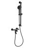 Душевой гарнитур Wonzon & Woghand Click WW-FE05L222-MB настенный черный
