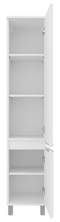 Шкаф-пенал Brevita Enfida ENF-05035-010P 40х170 подвесной цвет белый