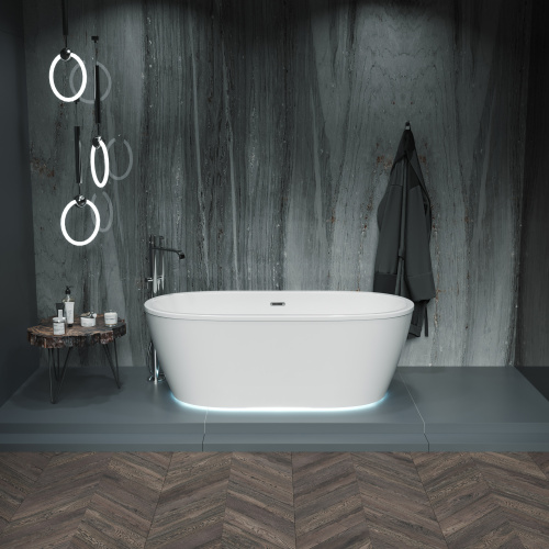 Ванна акриловая Aima Design TONDO 01тон17480с 174х80 отдельностоящая овальная с ножками - фото 3 Ванна акриловая Aima Design TONDO 01тон17480с 174х80 отдельностоящая овальная с ножками - фото 3