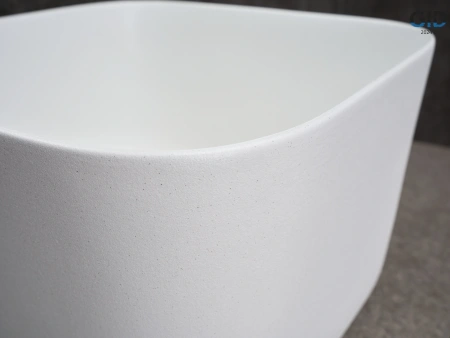 Раковина керамическая Gid Creativo 51234 40х40 накладная цвет белый без отверстий под смеситель