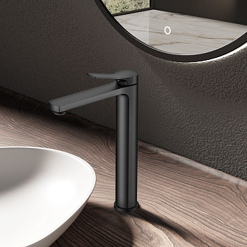 Смеситель Vincea Arco VBF-4AR02MB на столешницу черный