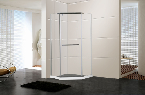 Душевой уголок Cerutti SPA CHIKA ZP101T 100х100 стекло прозрачное профиль хром глянцевый - фото 5