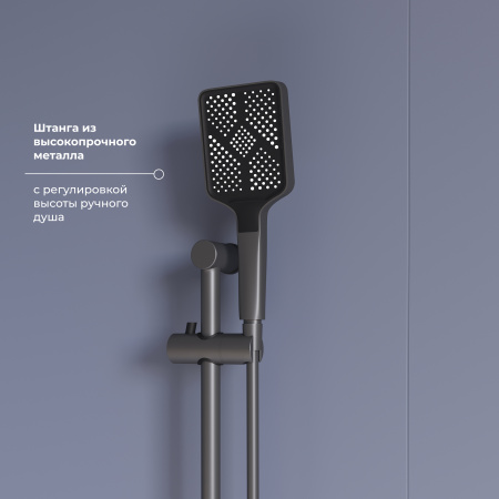 Душевой гарнитур RGW 69140541-11 настенный серый