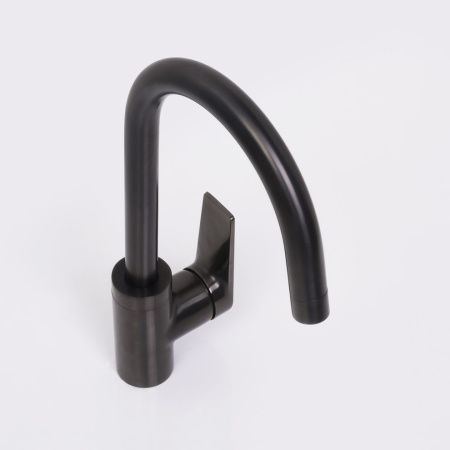 Смеситель для кухни Wasserkraft Wiese 8400 8407 на мойку серый