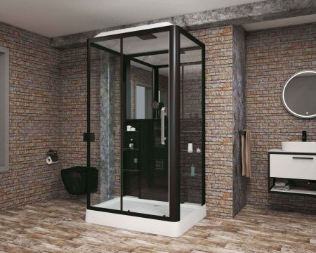 Душевая кабина Grossman GR227L 120х90 прямоугольная с крышей ориентация левая