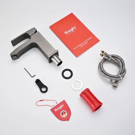 Смеситель Raglo R01 R01.10.09 на раковину графит