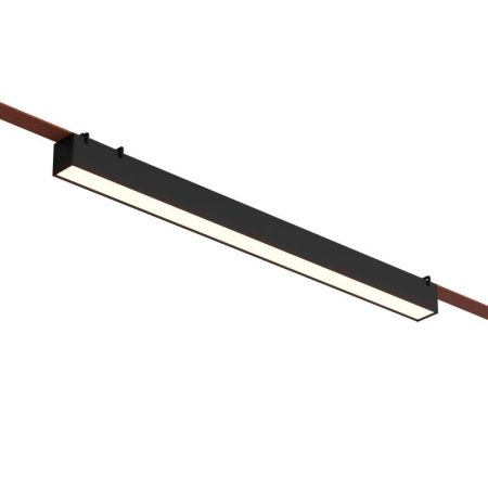 Трековый однофазный светильник Denkirs Belty linear (Белты линеар) DK5676-BK