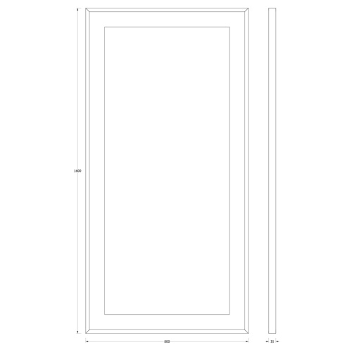 Зеркало со встроенным LED-светильником Evoform Ledside BY 2216 80х160 - фото 2