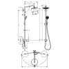 Душевой гарнитур Hansgrohe Croma 220 Showerpipe 27224000 настенный хром