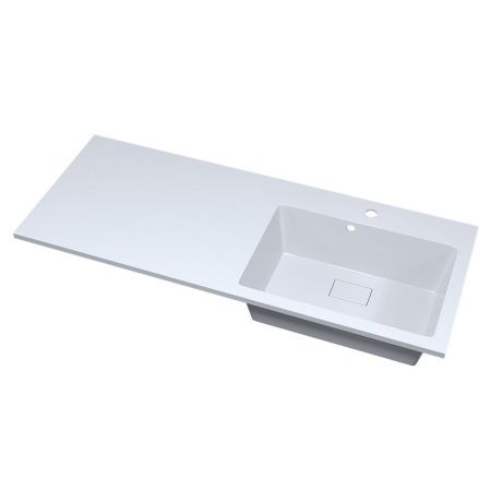 Раковина из искусственного камня Uperwood Cosmos 291020412 120х50 над стиральной машиной цвет белый