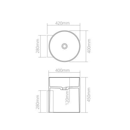 Раковина керамическая Dea Design Pedestal Basin DD2013 400 18 40х40 напольная цвет белый без отверстий под смеситель