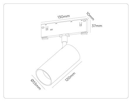 Трековый магнитный светильник Ambrella Light Track System (Трацк Сыстем) GL2310
