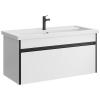 Тумба под раковину Aqwella Y URB0110W 97х44х46 подвесная цвет белый