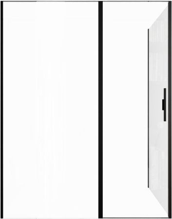 Душевой уголок Allen Brau Priority 3.31039.BBA + 3.31045.BBA 160х90 стекло прозрачное профиль черный без поддона