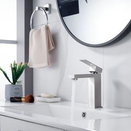 Смеситель Shevanik S7001L на раковину сатин