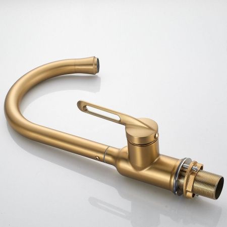 Смеситель для кухни Raffine F103G на мойку золото
