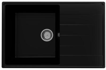 Кухонная мойка Ulgran Quartz Prima 780-07 78х50 цвет черный