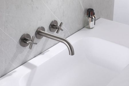 Смеситель для раковины Abber Wasser Kreis AF81121NG встраиваемый в стену никель