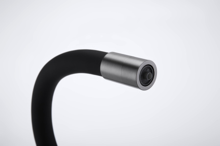 Смеситель для кухни Paulmark SALIX Sa213419-GM на мойку вороненая сталь