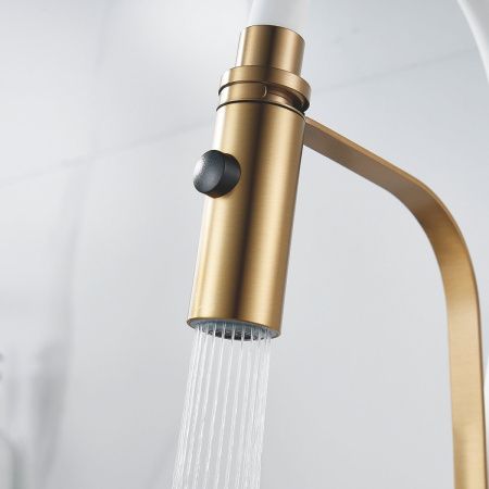 Смеситель для кухни Shevanik S943G-1 на мойку золото