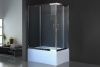 Душевой уголок Royal Bath BP RB8100BP-T-CH-L 100х80 стекло прозрачное профиль хром с поддоном