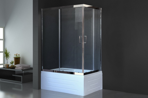 Душевой уголок Royal Bath BP RB8120BP-T-CH-L 120х80 стекло прозрачное профиль хром глянцевый