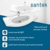 Раковина из сантехнического фарфора Santek Энигма WH207777 100х50 накладная цвет белый