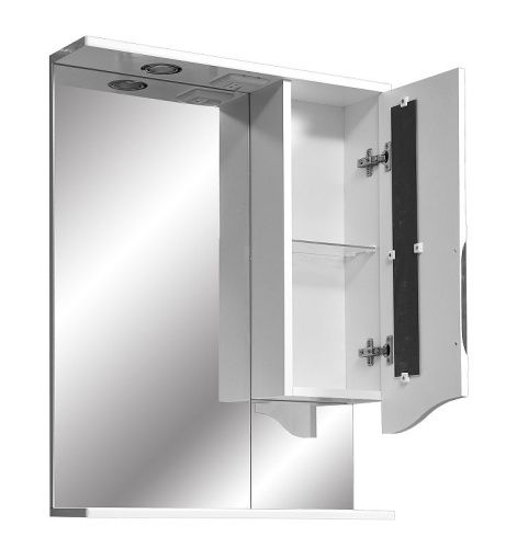 Зеркало-шкаф Stella Polar Сильва SP-00000208 60х14х80 подвесной цвет белый - фото 4