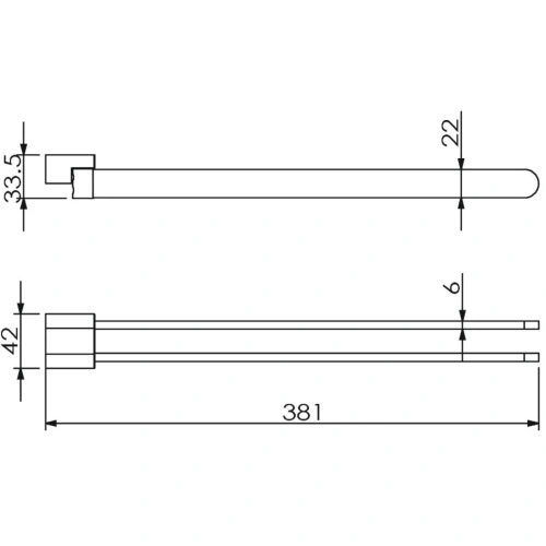 Полотенцедержатель Langberger LUGANO 24008A - фото 3 Полотенцедержатель Langberger LUGANO 24008A - фото 3