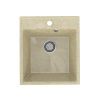 Кухонная мойка Practik PR-425 PR-M-425-002 45х50 цвет бежевый поверхность глянцевая