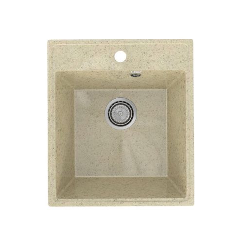 Кухонная мойка Practik PR-425 PR-M-425-002 43х49 цвет бежевый поверхность глянцевая - фото 2